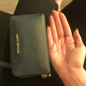 6" Navy Blue Michael Kors Wallet